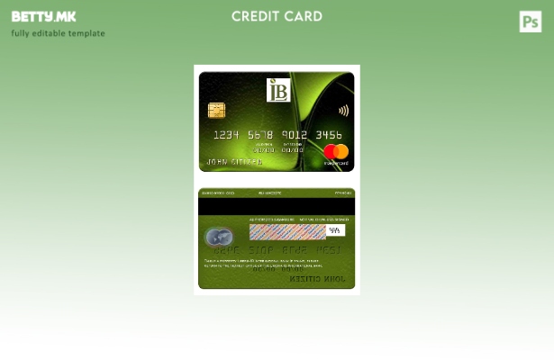 Модерен стил шаблон за мастер картички на Либерија ИБ Меѓународна банка